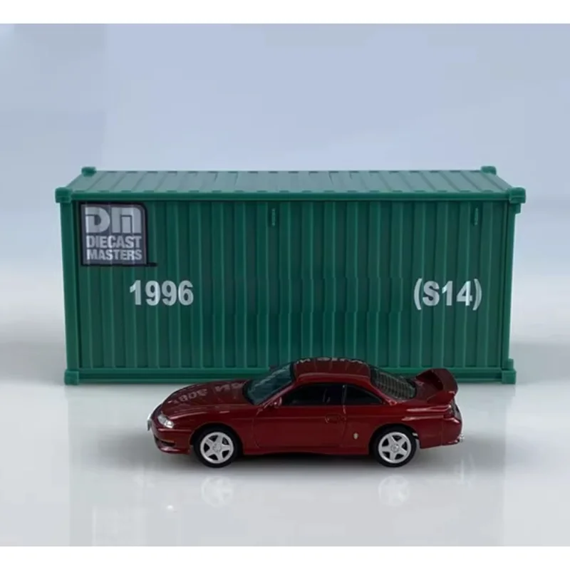 DM Container Diecast escala 1/64 S14, modelo de coche japonés, coche deportivo, modelo de coche de aleación, exhibición de colección, exhibición de regalo para niños