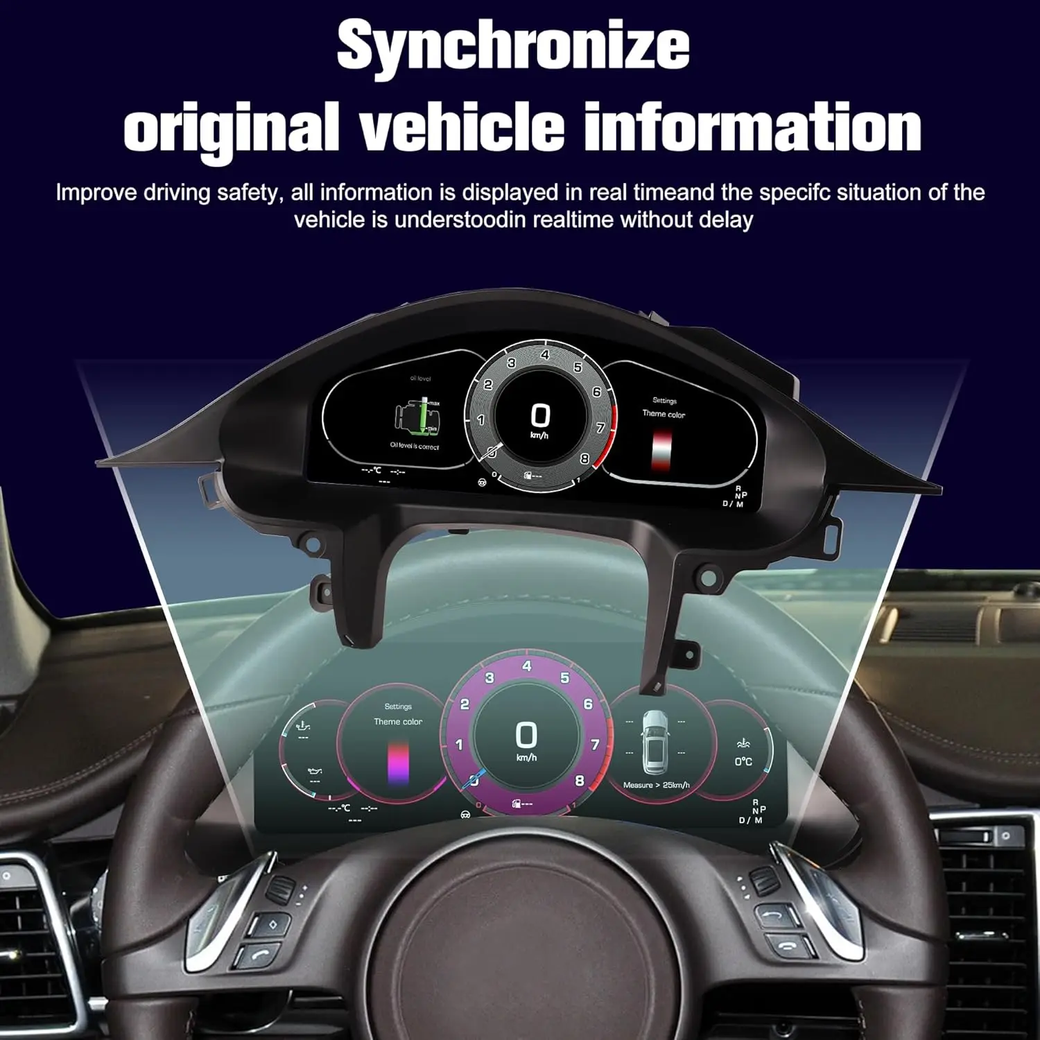 

Panamera Cluster speedometer For Car For Porsche Panamera 2010-2016 LCD Dashboard instrument panel digital 7UI