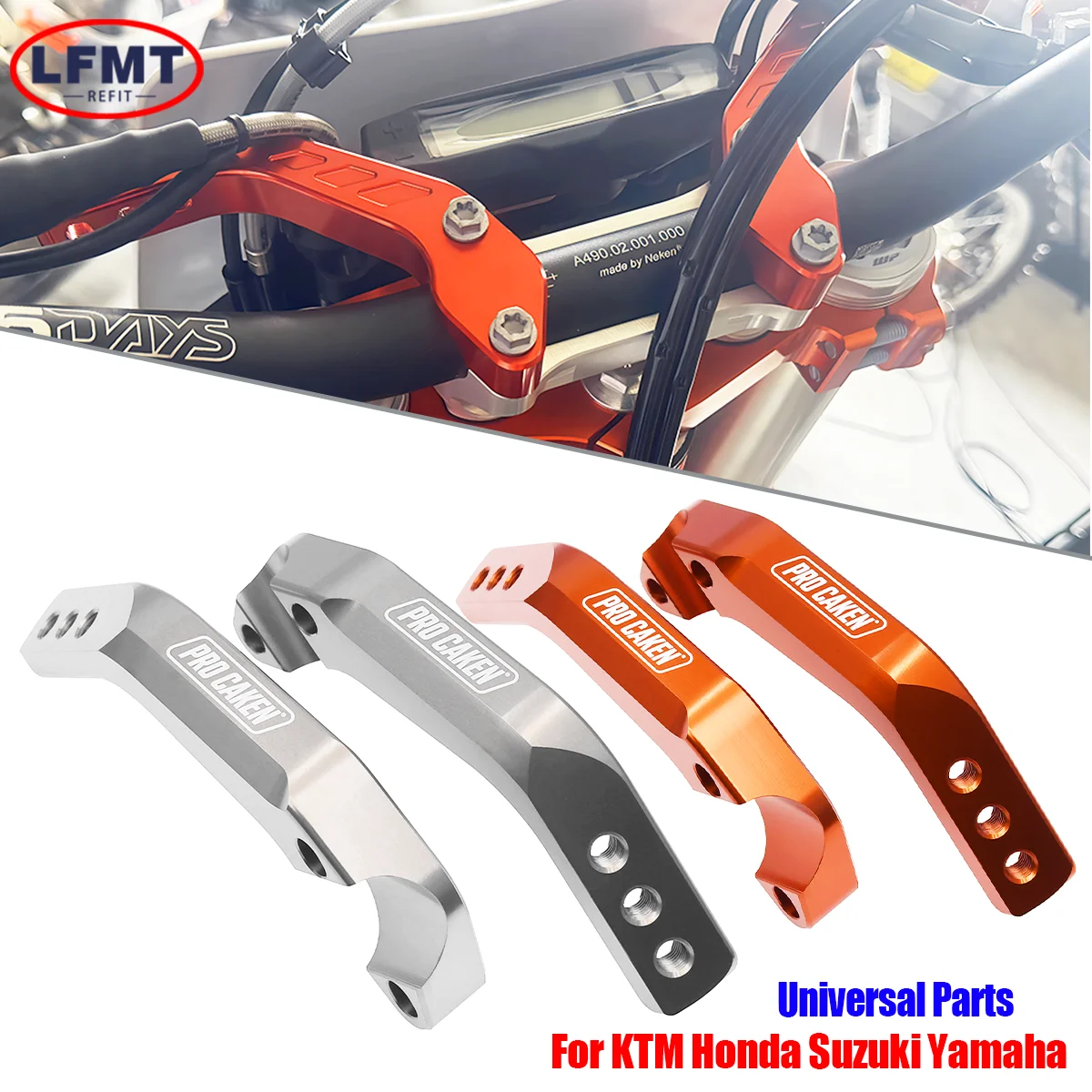 

1/8"28mm CNC Motocross Handguard Support Mount Bracket Handlebar Guard Clamp For KTM Husqvarna Honda Yamaha Kawasaki Suzuki