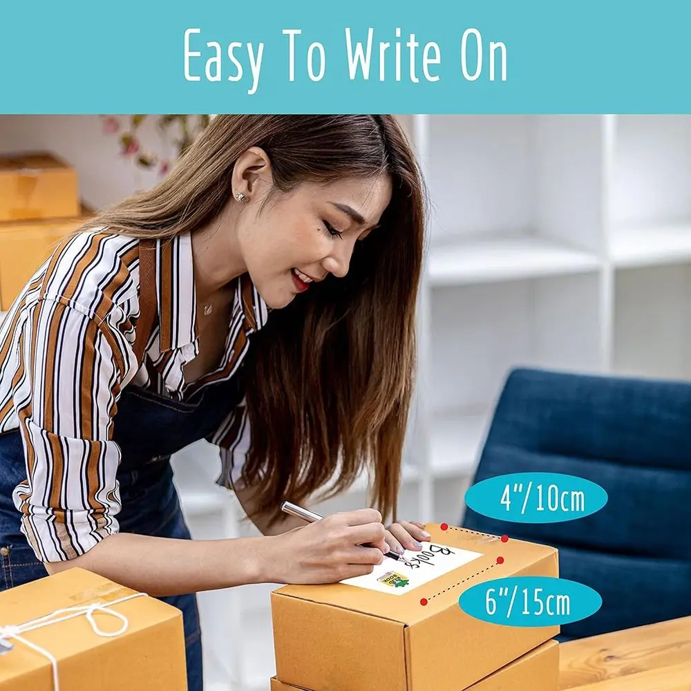 Durable Large Size Blank Labels Home Supplies DIY Removable Labels No Residue Box Stickers