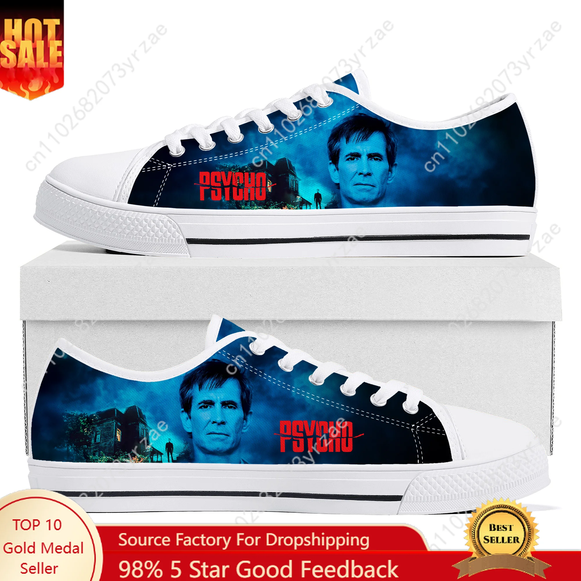 

Psycho Low Top High Quality Sneaker Mens Womens Teenager Canvas Sneaker Personalized Casual Shoes Patterns Custom Made Shoes