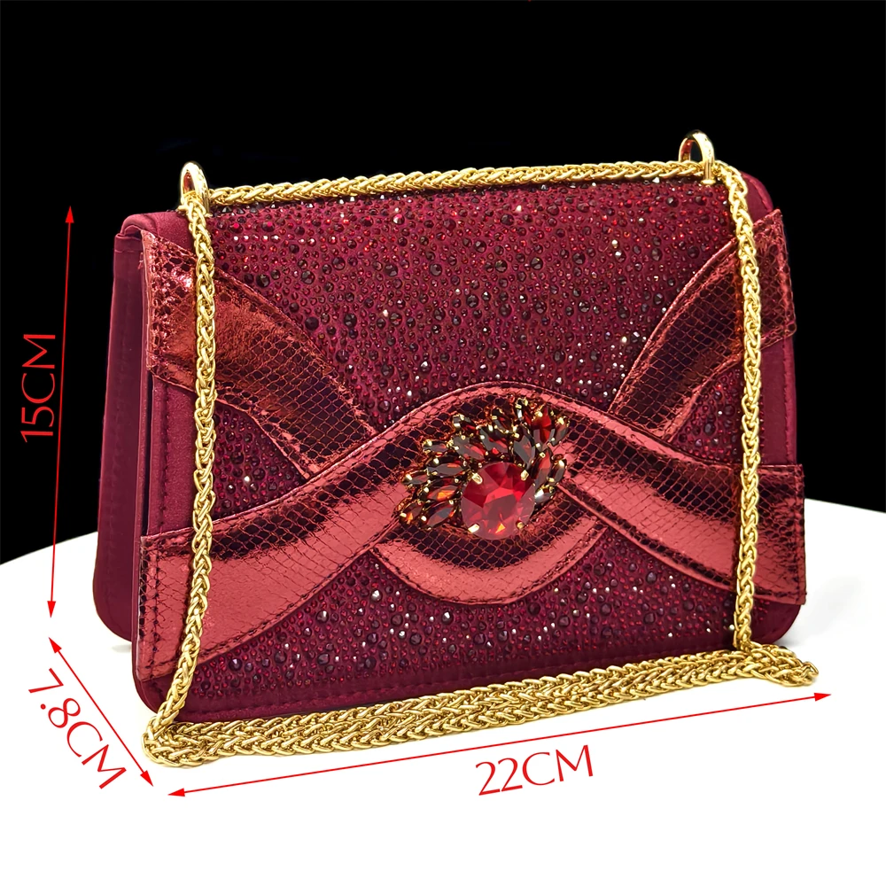 مجموعة مضخات نسائية أنيقة بكعب مفتوح من الأمام لعام 2025 بلون النبيذ المطابق - أحذية وحقائب إيطالية أنيقة للحفلات #2