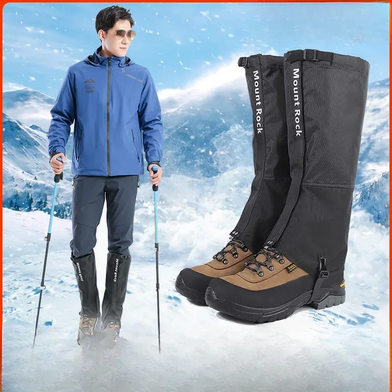 

Outdoor Hiking Warm Snow Waterproof Women and Men Snow-proof Shoe Cover Desert Sand-proof Foot Cover Leg Guard Snow Cover