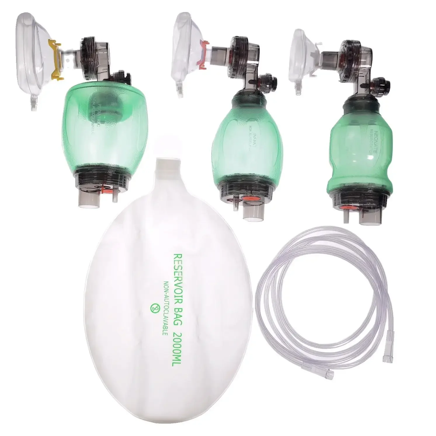 

Artificial Resuscitator Emergency Ambu Bag Manual Resuscitator for First Aid Manual PVC Adult/Child Resuscitation Ambu Bags