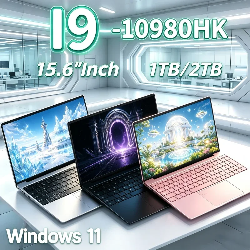 15.6 Inch Student-Oriented Laptop Intel Core I9-10980HK 16GB RAM 1TB/2TB SSD Fingerprint Unlock Windows 11 Gaming Business