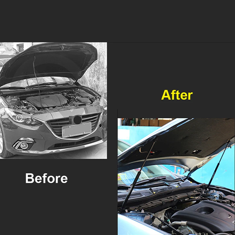 For Mazda 3 M3 Axela, M6 Atenza 2014-2018 Front Hood Bonnet Lift Support Poles Struts Shocks Hydraulic Rod Gas Springs