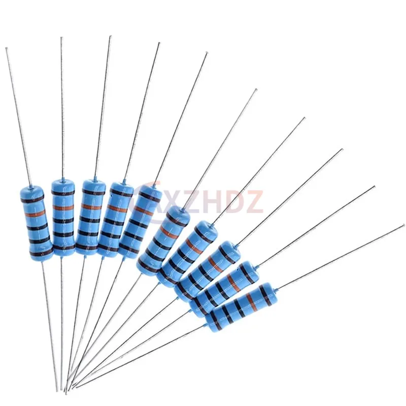 50 قطعة 1/2 واط 0.5 واط 1R - 1 متر مقاوم من غشاء معدني 1% 2R 10R 22R 47R 100R 330R 2k 1K 4.7K 10K 100K 4.7 51 47 62 75 100 120 510 أوم K Ω