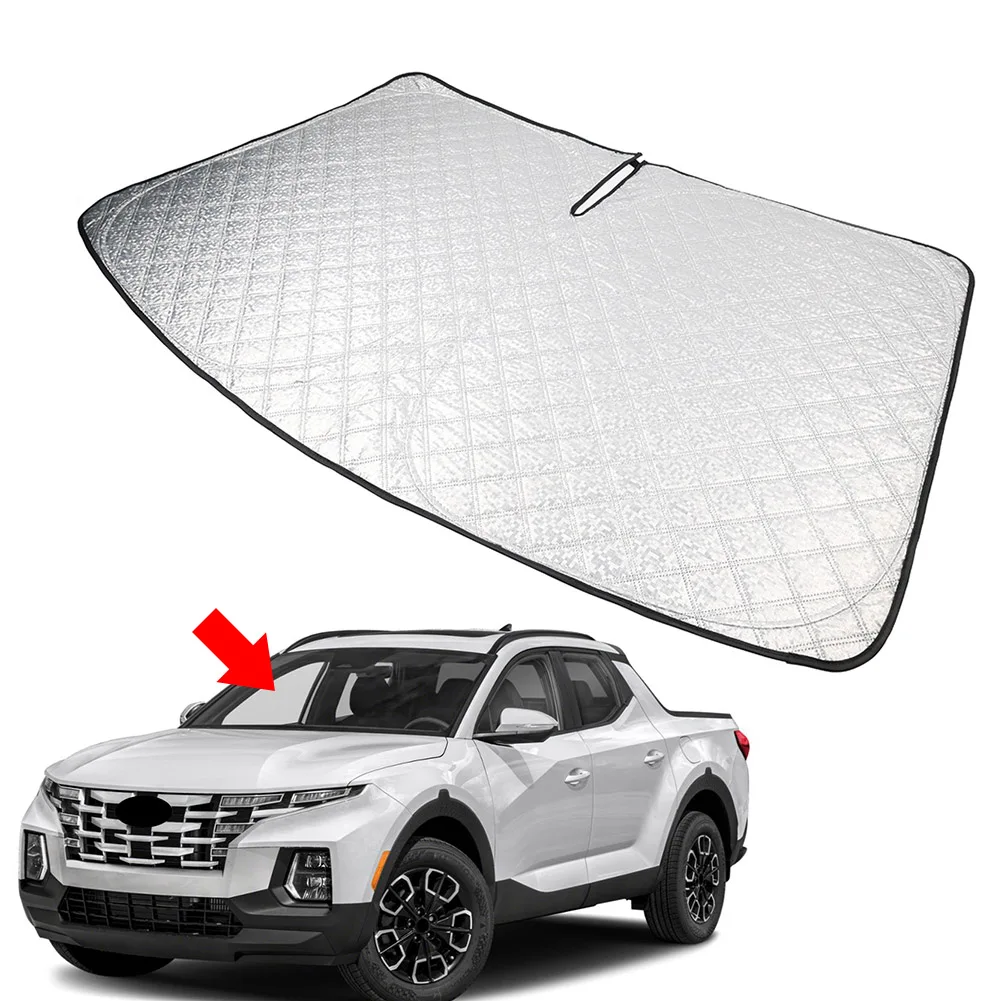 Car Windshield Sun Shade Cover Foldable Front Window Sun Visor Protector For Hyundai Santa Cruz 2022 2023 2024 2025
