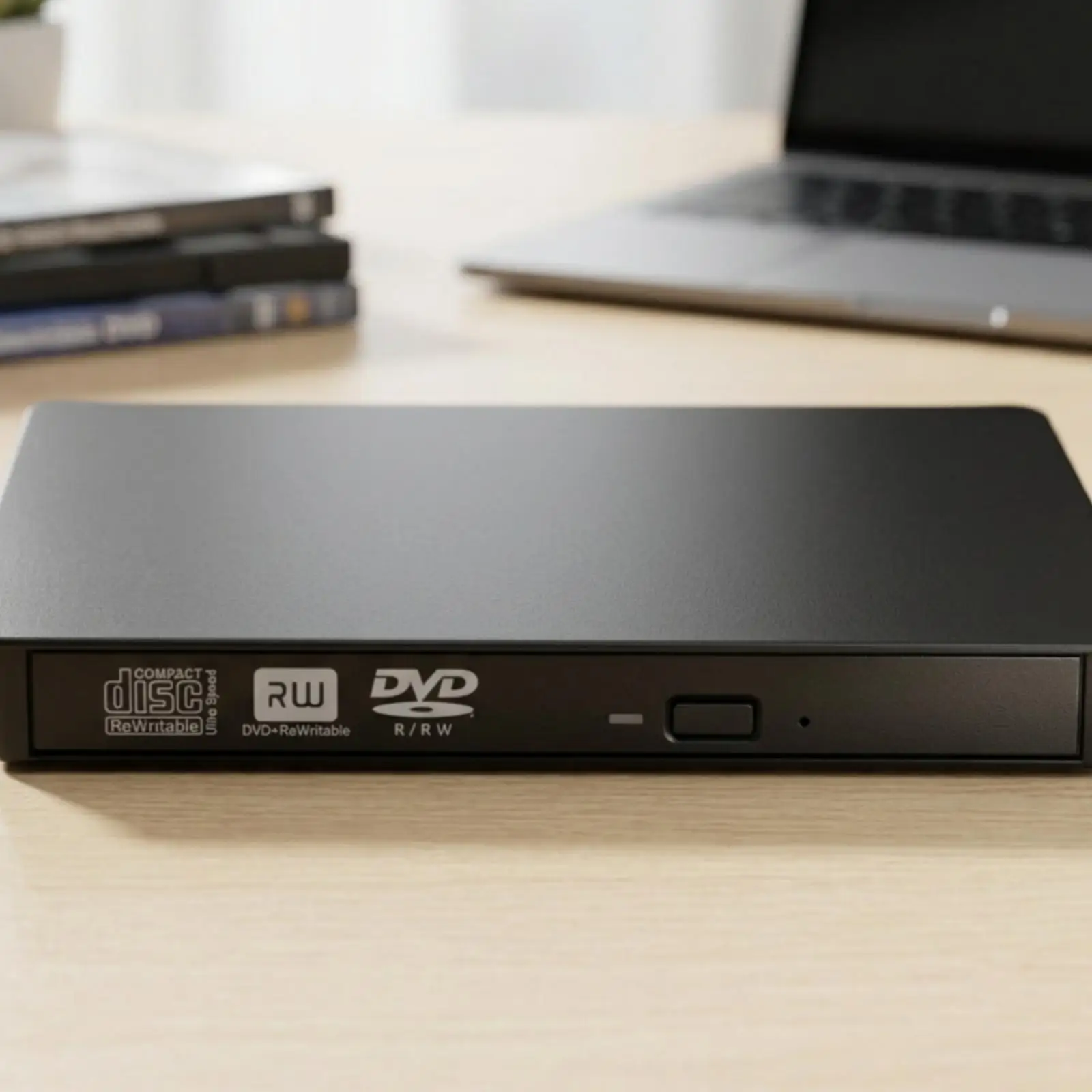 Portable Slot in Usb 3.0 External Dvd Drive Writer Burner Slim Disc Reader for Pc Notebook Home