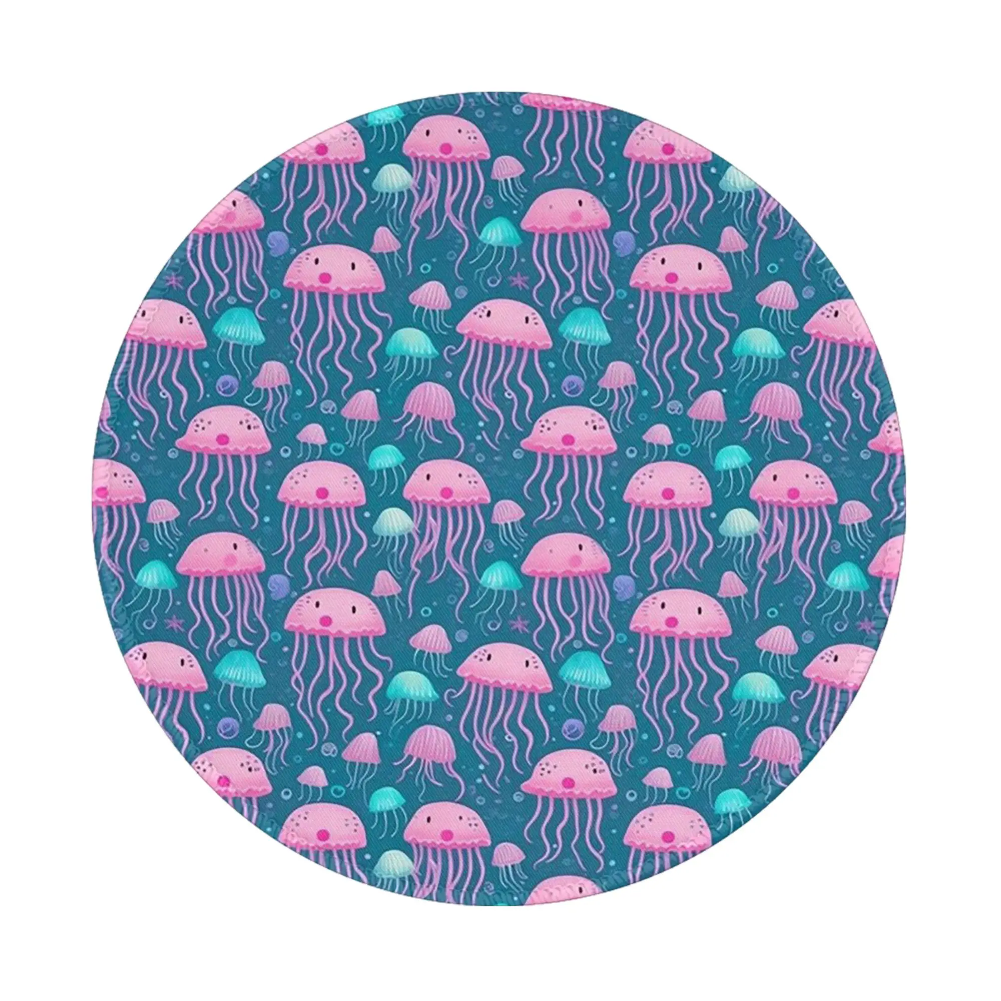 Jellyfish Elegant Marine Life Design Mouse Pad Computer Keyboard Mouse Mat Gaming PC Laptop Desk Mat Accessories Table Mats