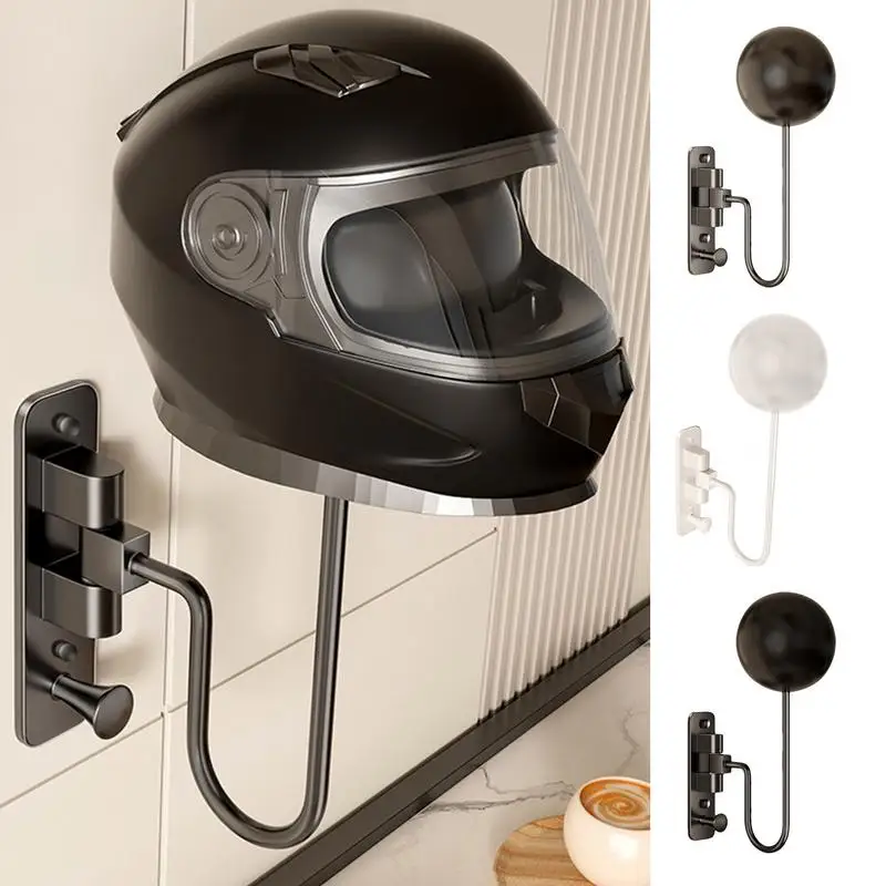 

Hat Hangers For Wall Metal Motorcycle Wall Headgear Holder 180 Degree Rotation Motorcycle Hanger Stand Hat Display Rack For