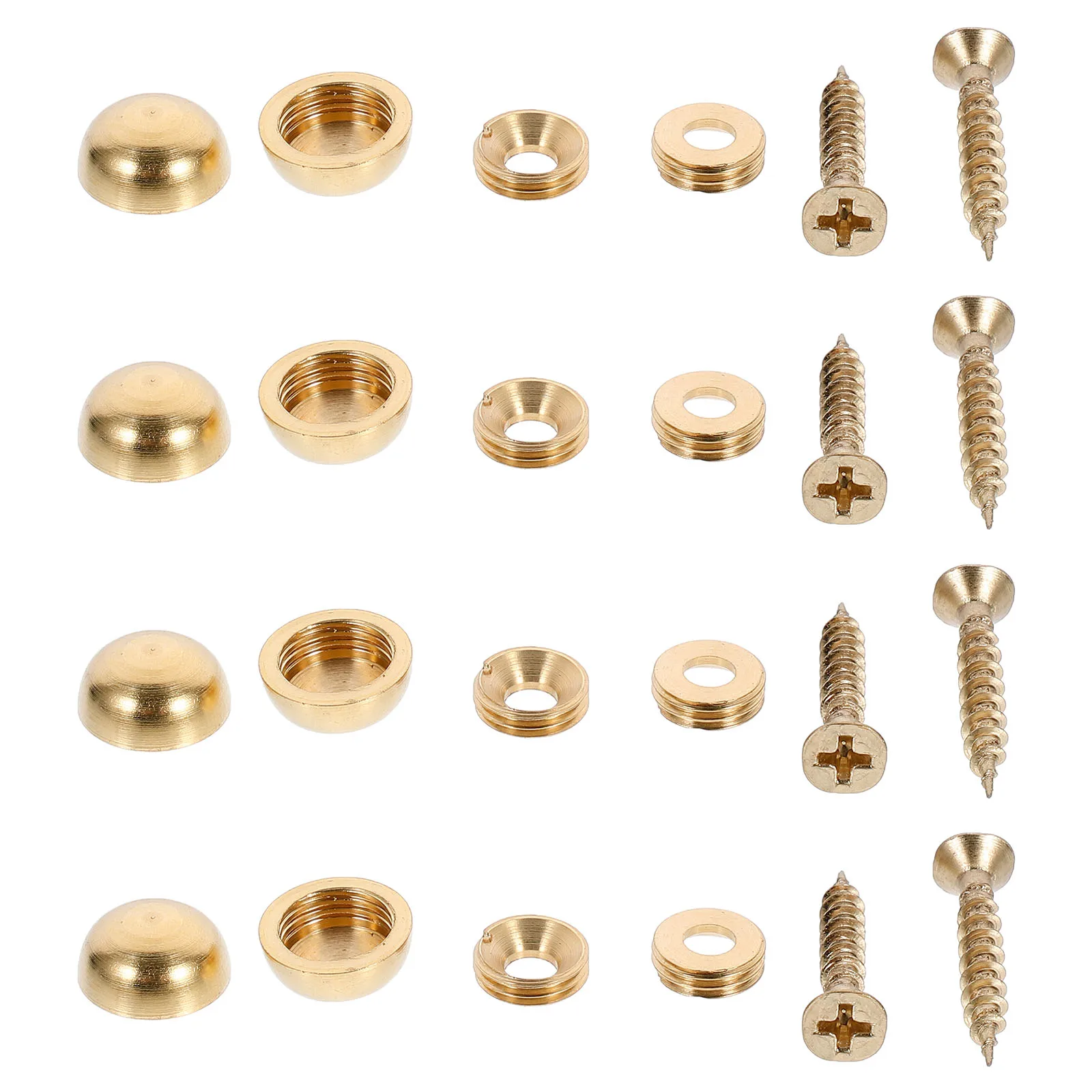 

8Pcs Mirror Nails Copper Polished Screw Cover Caps for Glass Furniture Mirror Fixing Decorative Metal Nails Corrosion Resistant