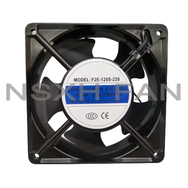 Ventilador de refrigeração axial do caso do armário, 12038, 12cm, F2E-120S-230 V, 14W