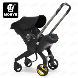 Multifunctional Baby Stroller 4-in-1 High Landscape Folding Travel Stroller Newborn Two-way Seat Four-wheeled Baby Stroller