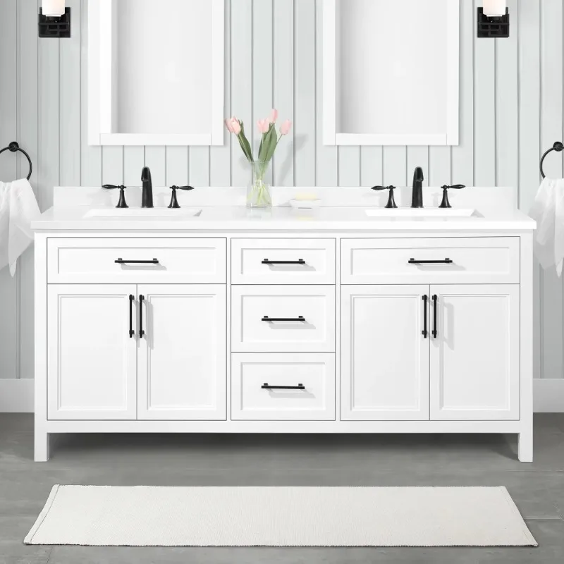 Toilet Furniture Custom Made Bathroom Washbasin Cabinet Modern  Vanity Set