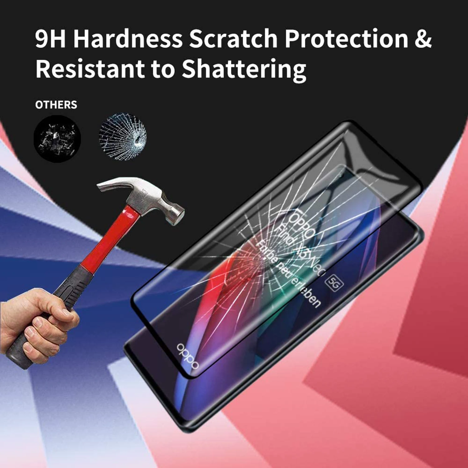 1/4Pcs 3D Screen Protector Glass For OPPO Find X3 Neo Tempered Glass Film