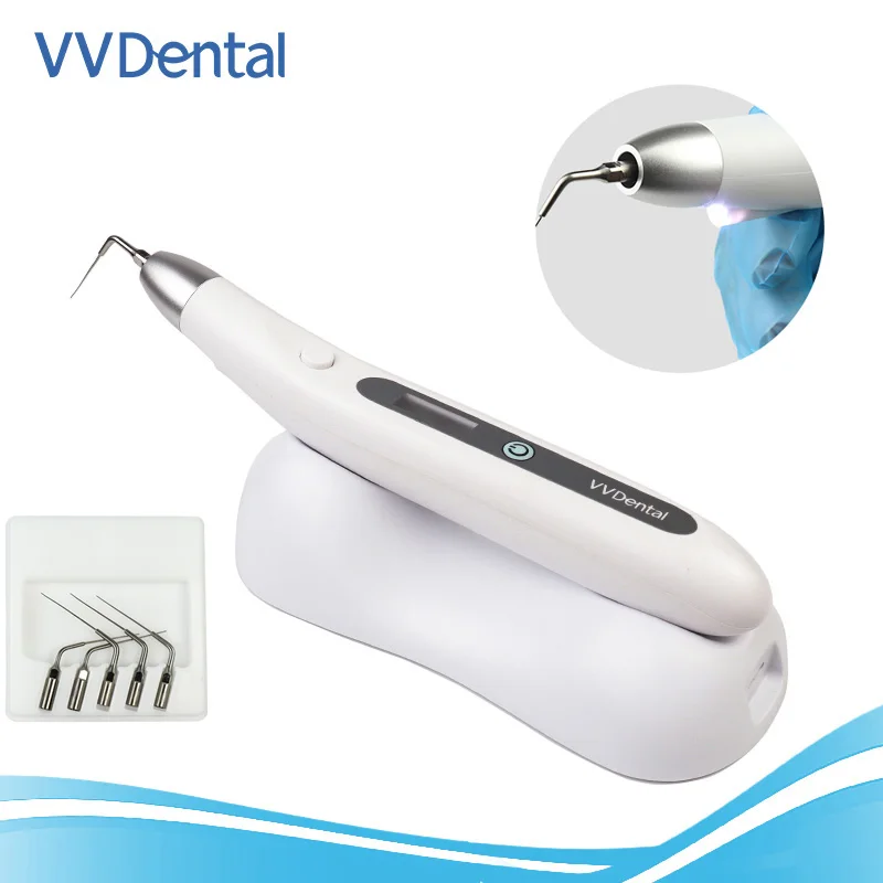 Attivatore endodontico dentale Trattamento canalare Sistema sonico cordless per canale radicolare con 5 punte per attivatore Punte per irrigatore endo