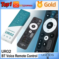 Original UGOOS UR02 BT Voice Remote Control Replacement for Ugoos TOX1 TOX3 TOX4 AM8 PRO AM6B PLUS X4 X4Q Cube Pro Extra TV Box