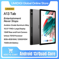 UMIDIGI A13 Tab Tablet Android 13,16GB(8+8GB)RAM 128GB ROM 7500mAh Unisoc T616 Octa-Core 13MP Rear AI Camera 10.5'' Tablet