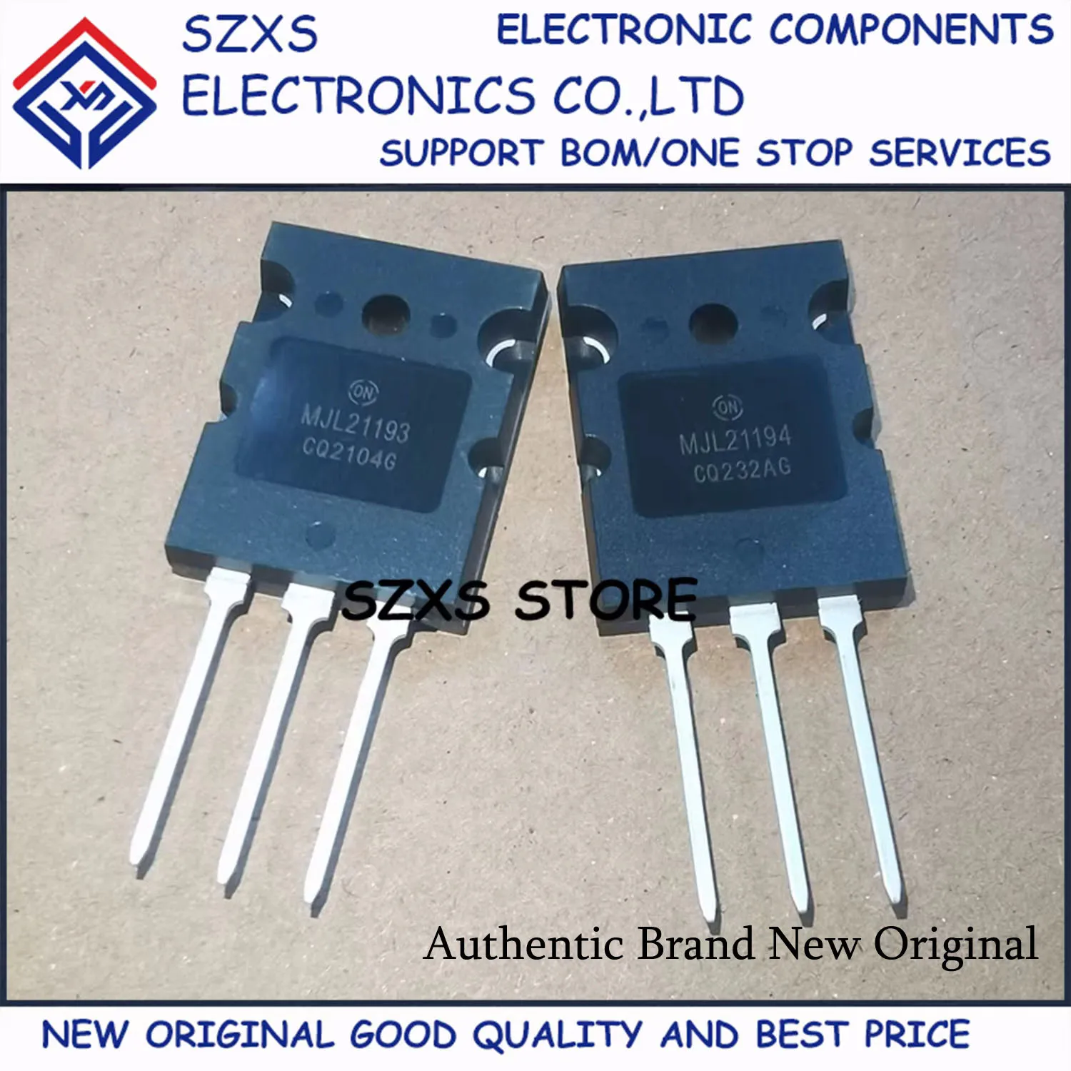 New Original 2Pairs 5Pairs MJL21193 MJL21193G + MJL21194 MJL21194G TO-264 Audio Amplifier Transistor In Stock Good Quality