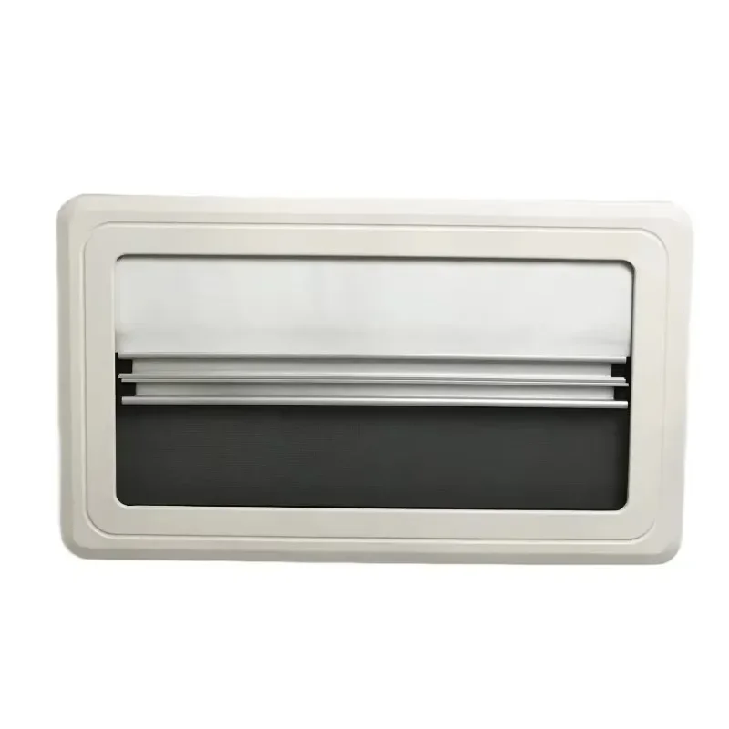 

16RW Right Angle Top-hung RV Window 600x600mm Size ABS Inner Frame Aluminum Outer Frame