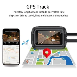 Complete Camera DVR motorcycle body, motorcycle camera, wifi, GPS, trace camera, front, rear, driving the video recorder, black box, 1080p doublep Main Camera Moto Sales - №1