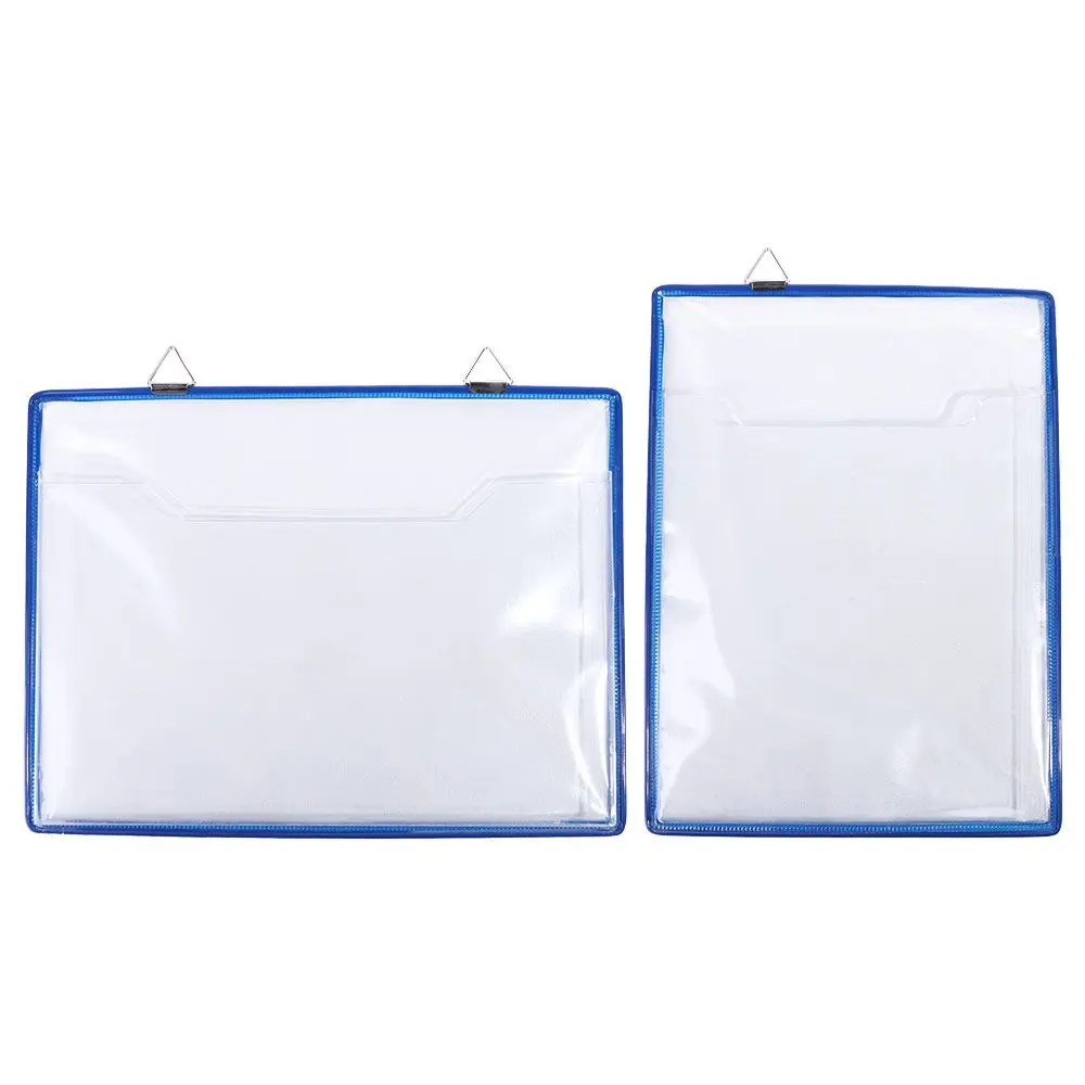 Portable Wall Hanging A4 Receipt Organizer Plastic Waterproof File Folder Water Resist Transparent File Storage Case Home