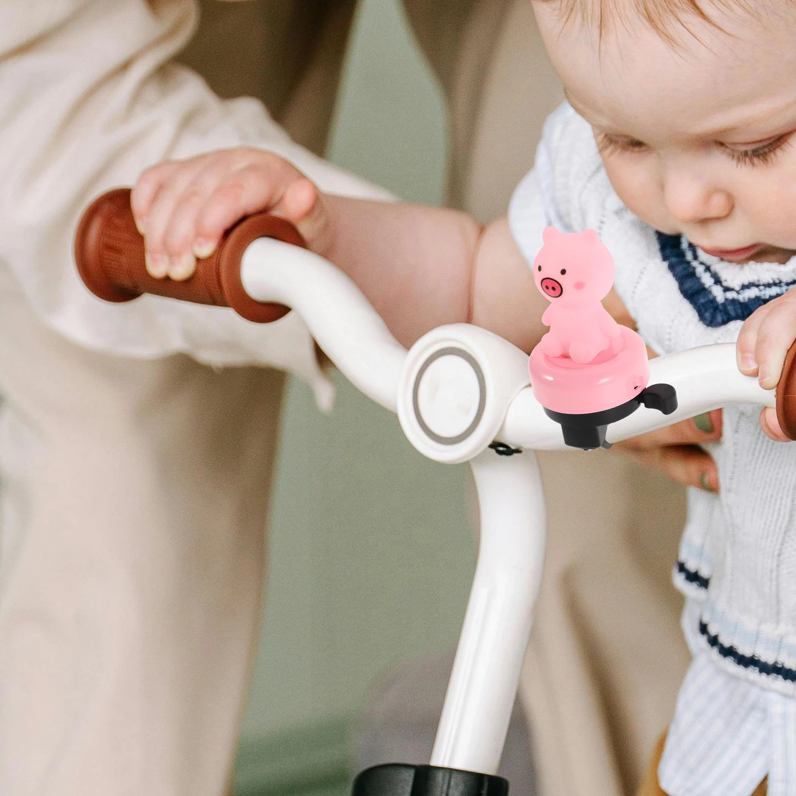 

2Pcs 's Balance Bike Bell Cute Cartoon Design Loud Clear Sound for Bicycle Scooter Tricycle Safety Accessory