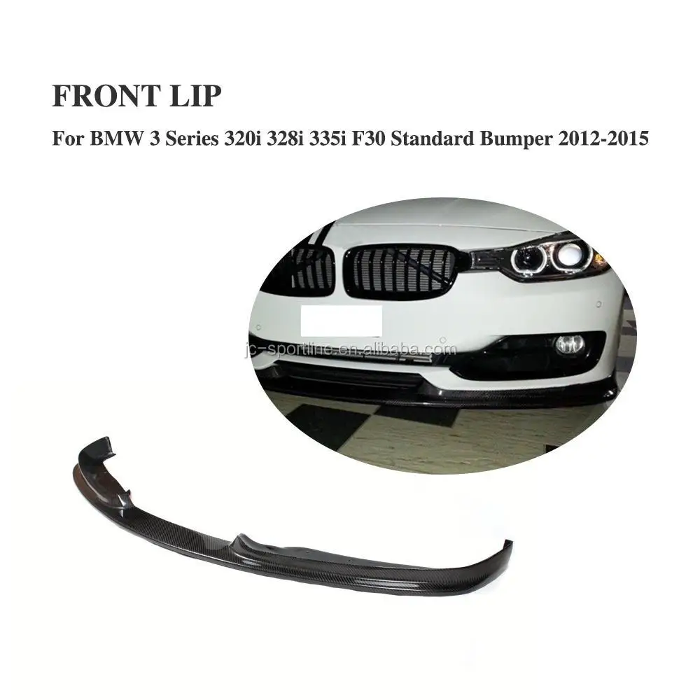 Carbon Fiber F30 Front Spoiler For 3 Series 320i 328i 335i F30 12-15 H Style