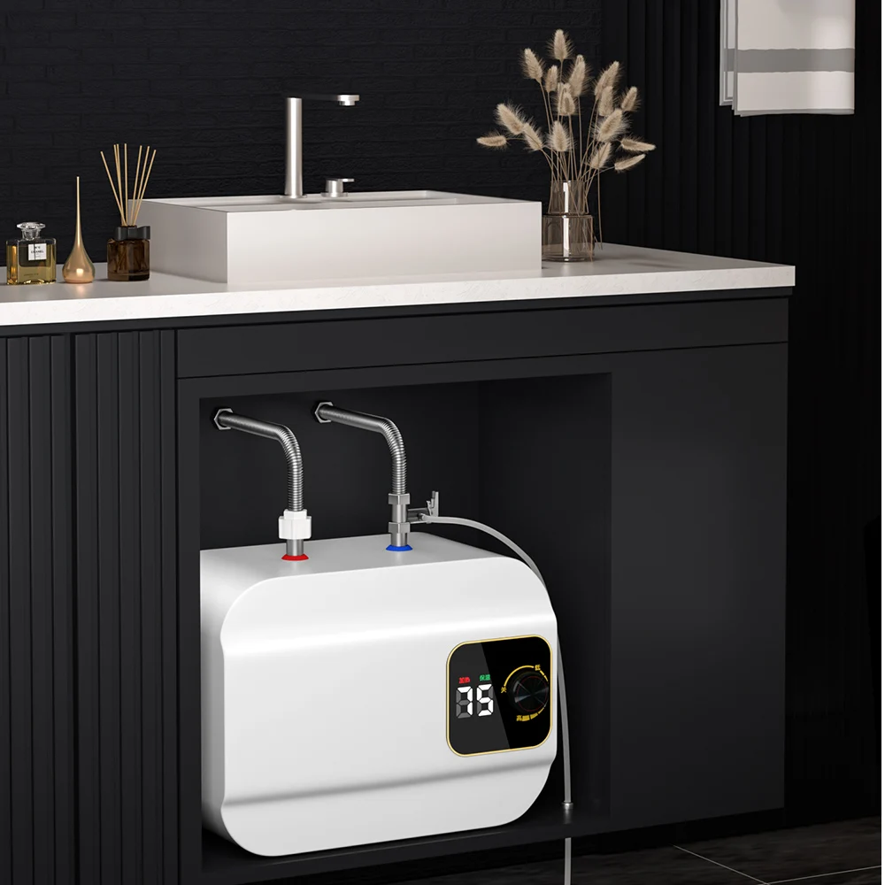 Precio de fábrica 8 litros Mini caldera de tanque compacta Chauffe Eau almacenamiento calentadores de agua calientes eléctricos para baño ducha