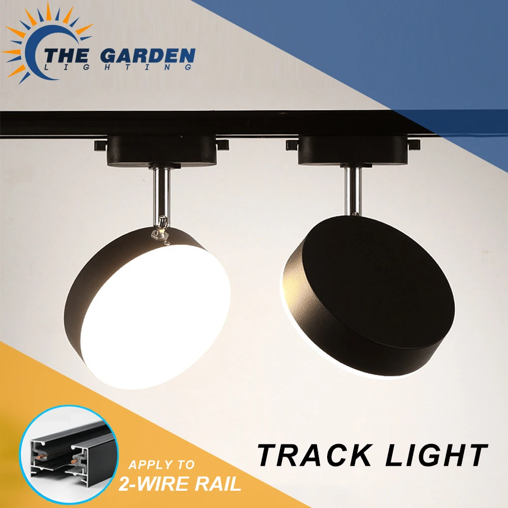 

LED Spot Track Lighting Systems Cob Industrial Track Rail Lamp Room Lamp for Home Store Shop Light