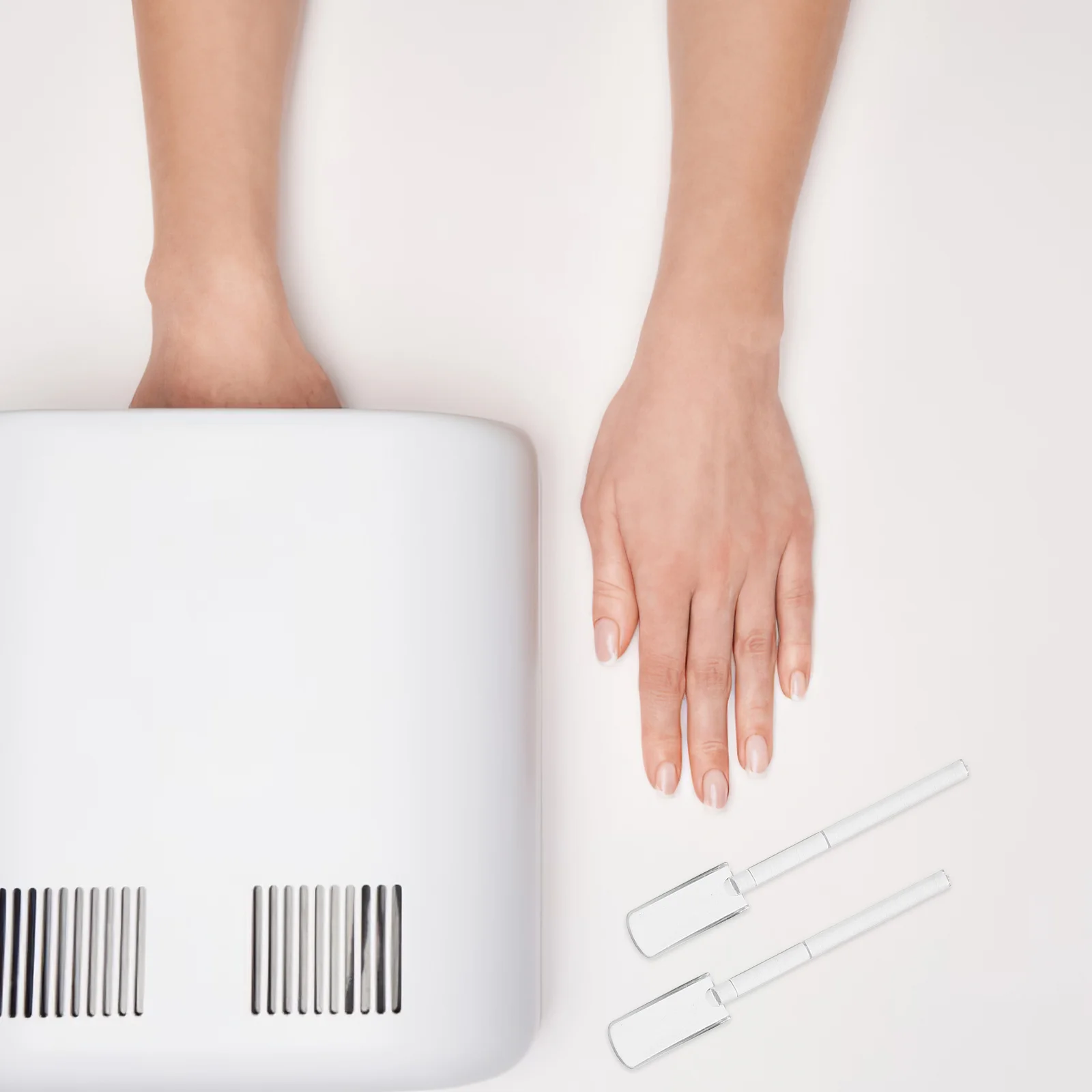 

32Pcs Transparent Nail Art Practice Tips Display Board for Polish Color Sample Testing False Nail Organizer Storage Supply