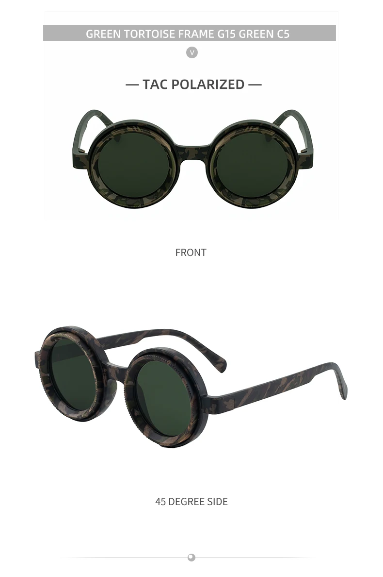 Steampunk Polarisierte Kleine Rahmen Runde Einstellbare Licht Sonnenbrille ND9 Dimmen Sonnenbrille Outdoor Shades Angeln Fahren Brillen – Detail 19