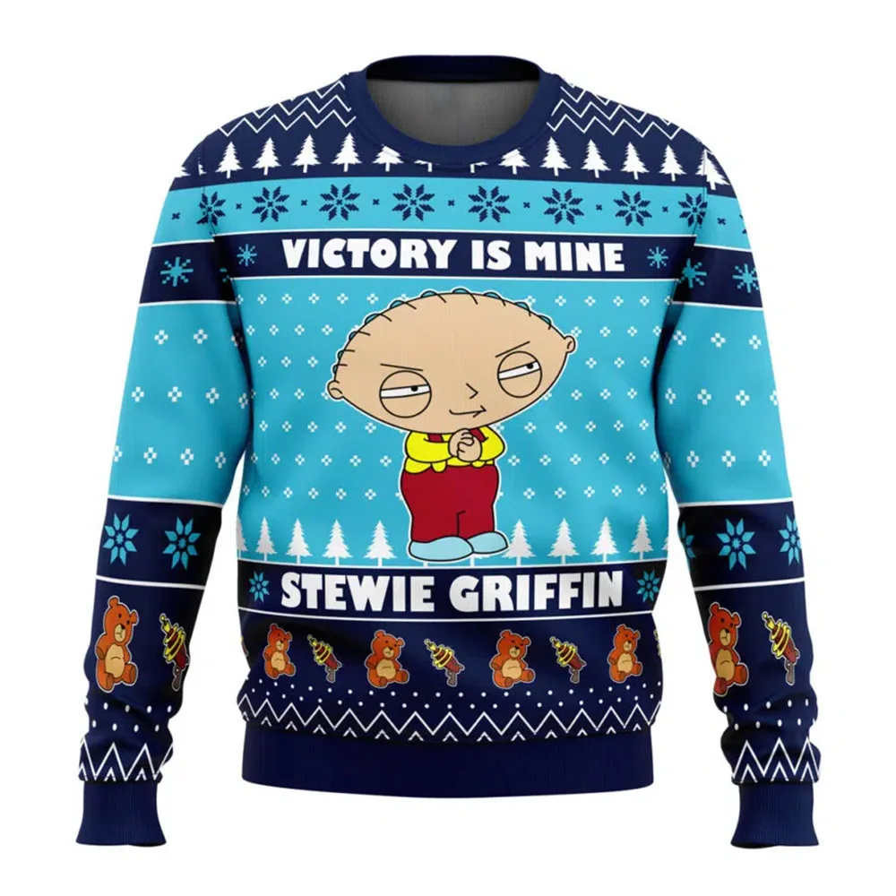 Sweat à capuche de dessin animé Y2K pour hommes et femmes, la victoire est la succession, le carnaval de Noël, le gars de la fam