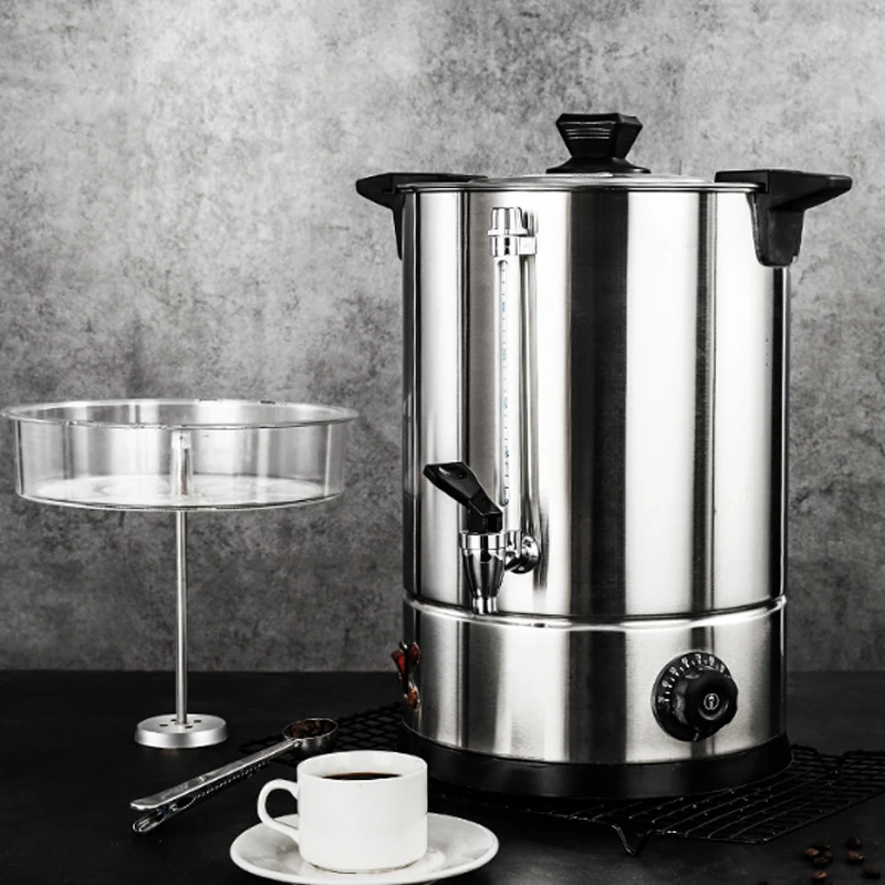 커피 버킷 스테인레스 스틸 가정용 상업용 더블 레이어 304 자동 기계 차