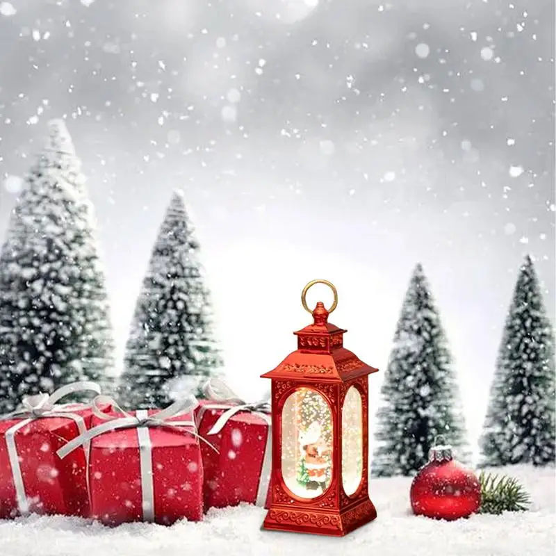 

Christmas Snow House Night Light Vintage LED Christmas Lantern Lights Lantern Night Light Christmas Lantern Lights Portable