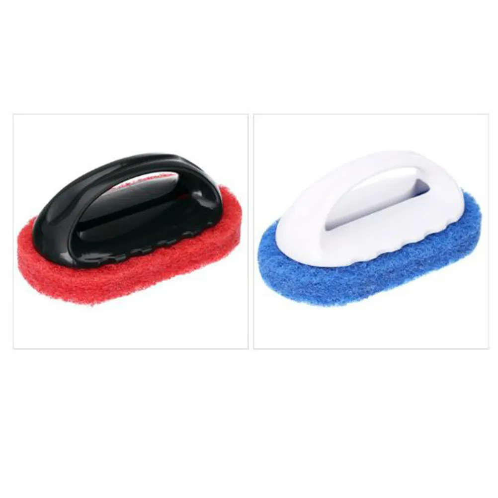 Lot de 6 brosses de nettoyage haute densité avec manche, pour éliminer les saletés tenaces, pour la maison, la cuisine, la salle de bain et le nettoyage des carreaux de sol