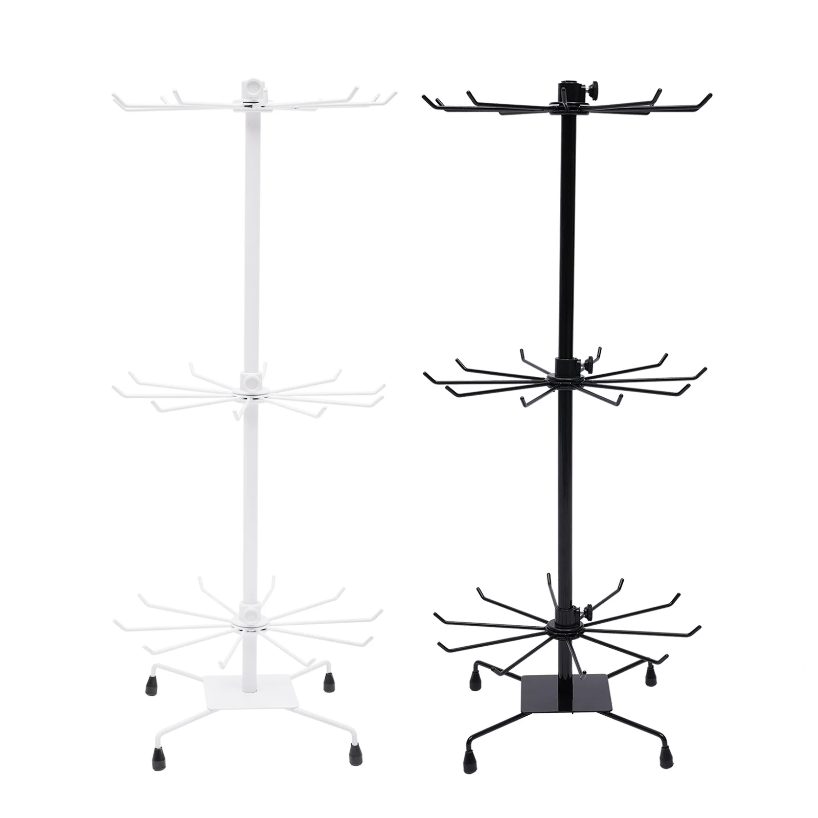 Bancada Spinner Rack para Jóias, Pulseira Display, Uso Doméstico, 3 Camada Counter Top, Uso Doméstico Reverso
