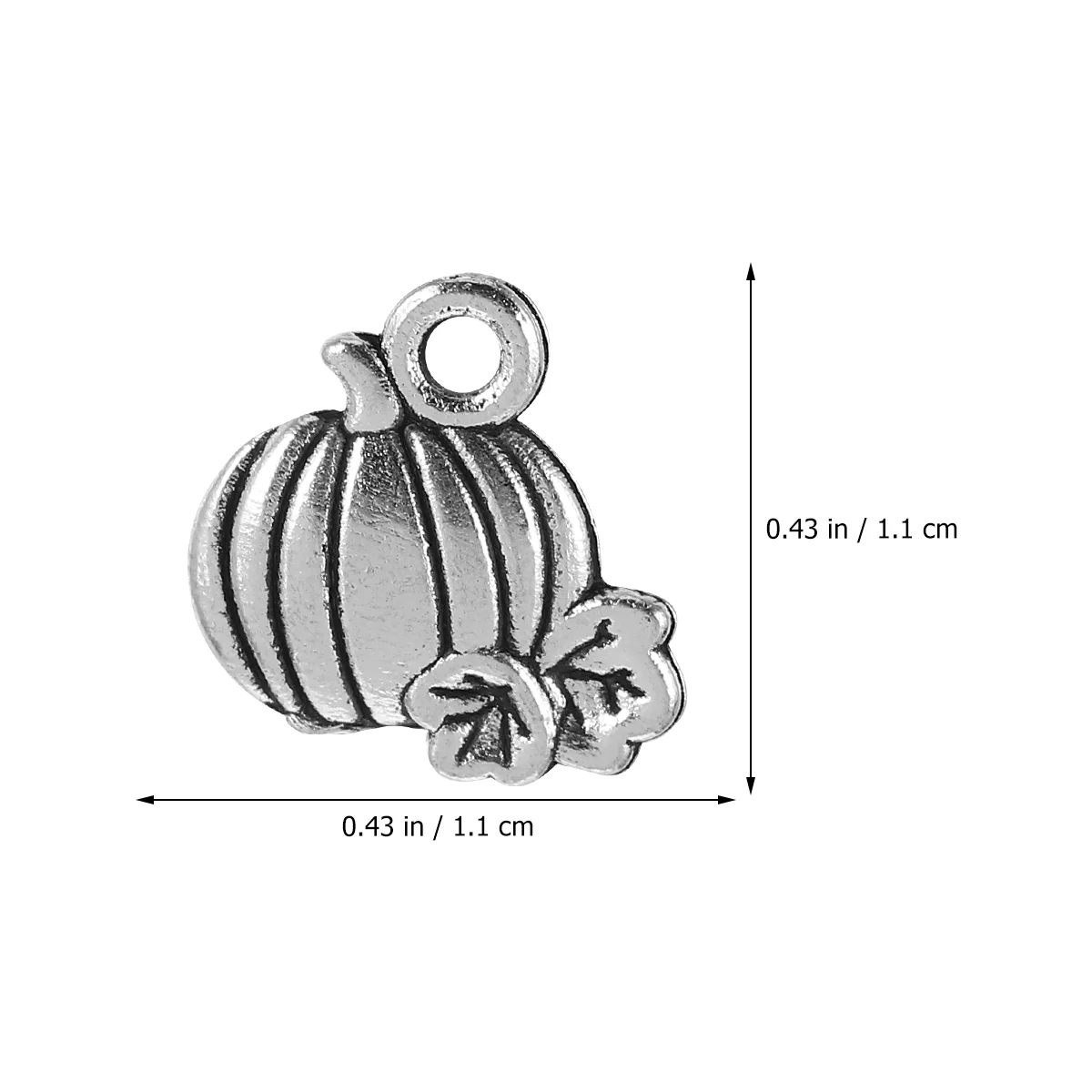 80 Pcs Halloween Pumpkin Alloy Pendant Lantern Vintage Ornaments Bracelet Charms DIY Pendants Crafts