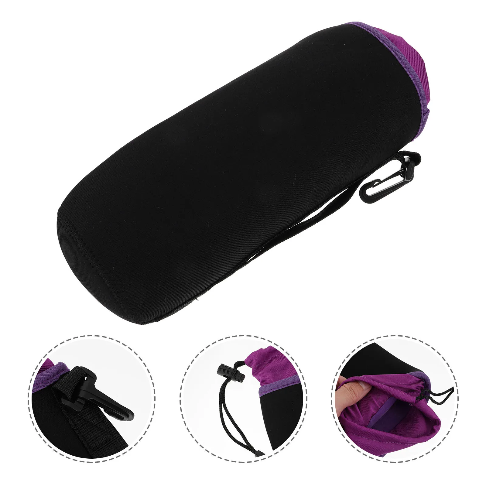 

Xl Drawstring Lens Case Water Resistant Camera Lens Bag with Belt Loop Secure Snap Closure Protects from Bumps Scratches Dust