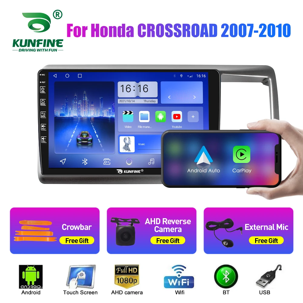 

Автомобильный радиоприемник для Honda CROSSROAD 2007-2010 2Din Android автомобильная стерео DVD GPS навигационный плеер мультимедийный Android Auto Carplay