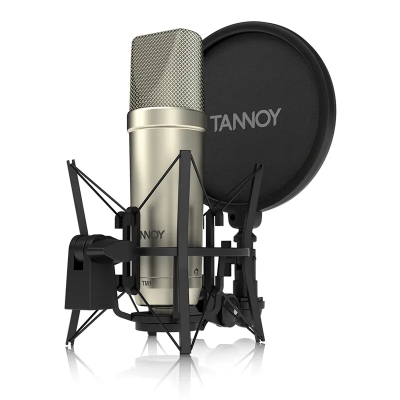 

Tannoy TM1 Large Diaphragm Capacitive McWind Professional Class Recording Live Condenser Microphone Set