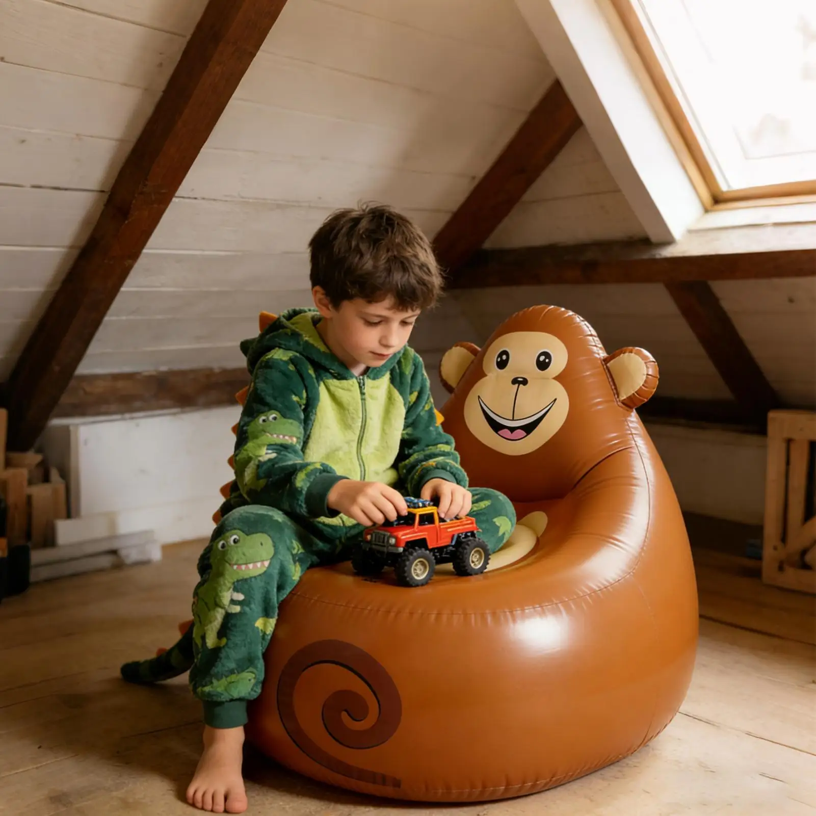 Inflatable Chair For Kids Portable Animal Shape Chair Outdoor Couch For Kids Camping Patio Beach Travel Indoor Backyard Garden