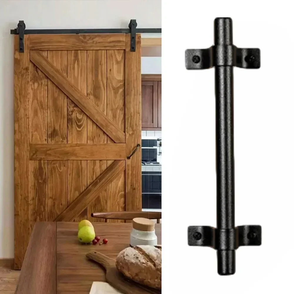 Carbon Steel Barn Door Handle Country Sliding Gate Pull Handle Old Vintage Hardware Wood Door Handles Hardware