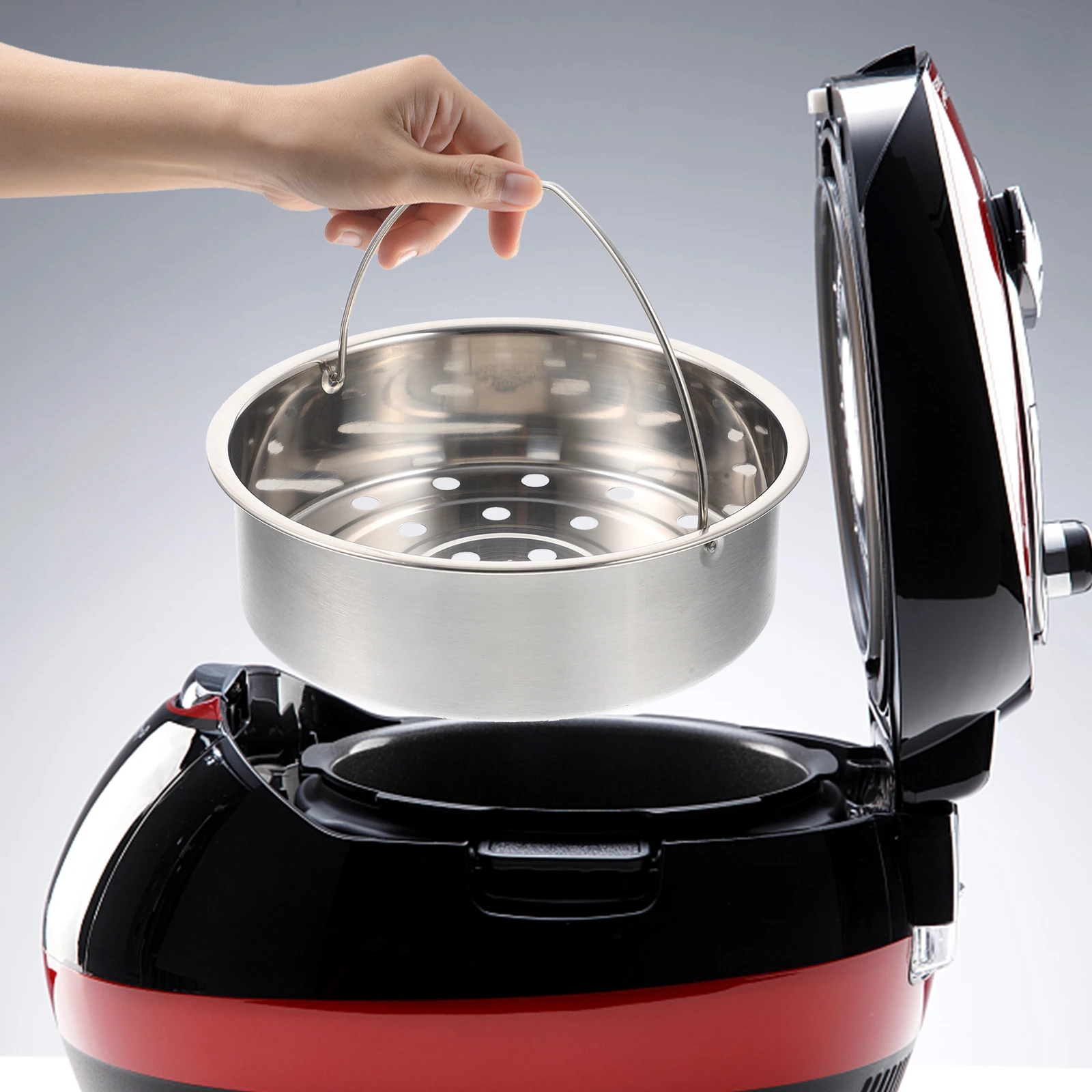 

Electric Cooker Steamer Basket Stainless Steel Multi-Function Steaming Rack For Rice Cooker Pot Vegetable Dumpling Steamer