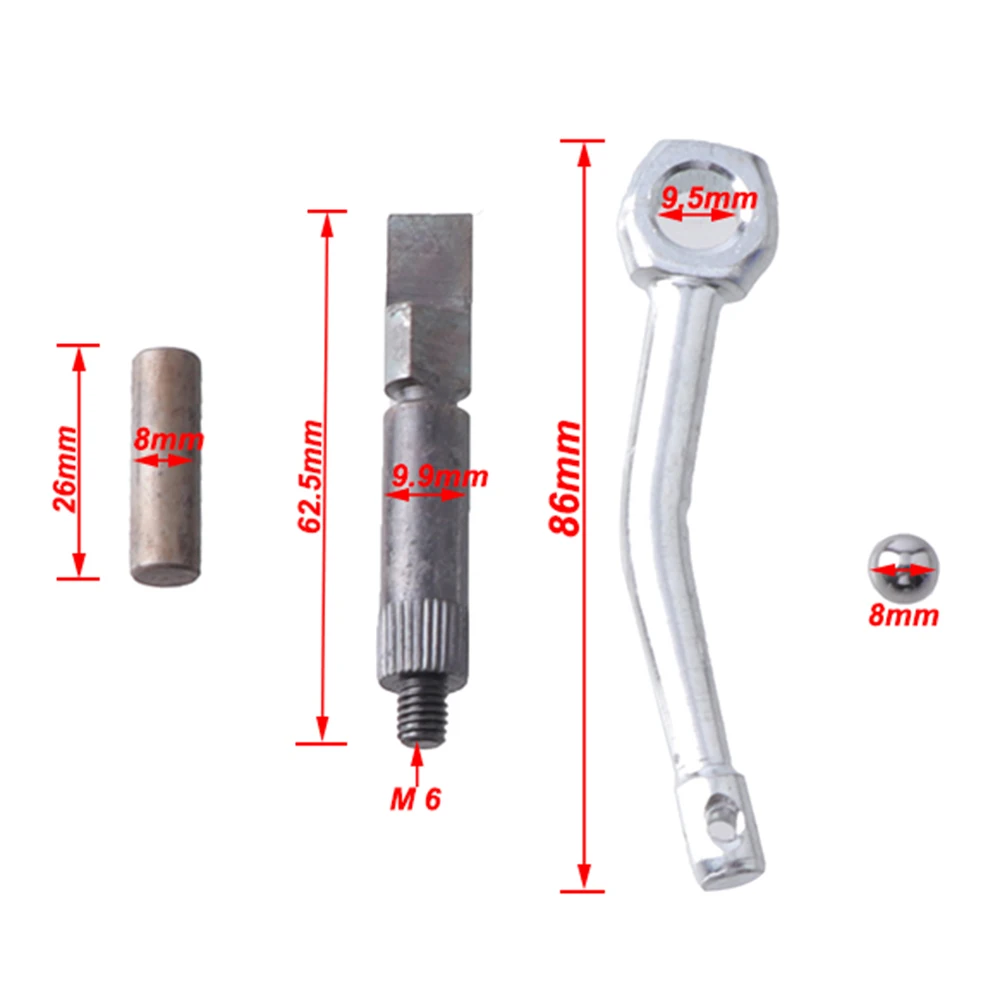 2 Stroke Motorized Bicycle Engine Clutch Arm Lever Rod Ball Pin Camshaft Nut Kit for 49cc 60cc 70cc 80cc Engines Accessories