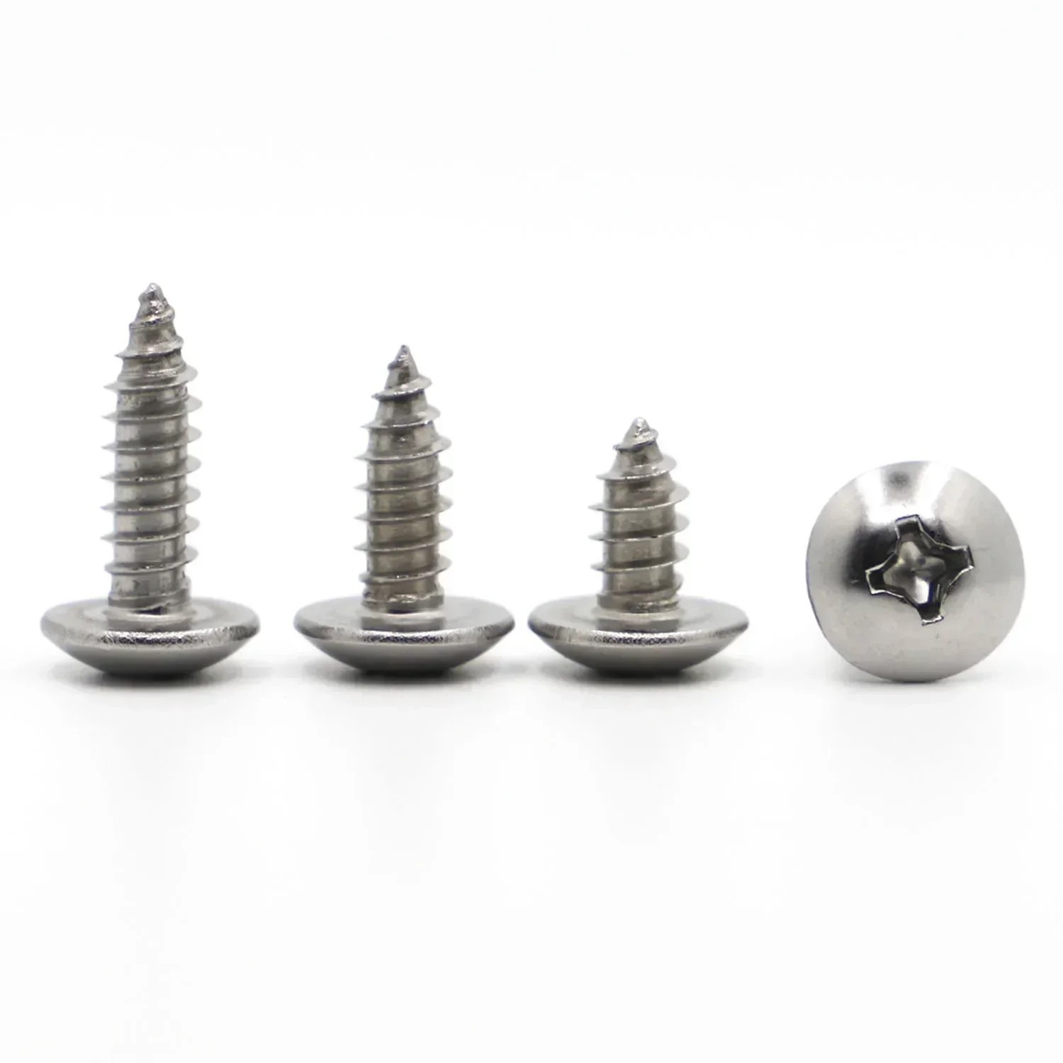 M3 M4 M5 M6 304 Stainless Steel Phillips Self-tapping Truss Round large Flat Round Head Cross Mushroom Screws