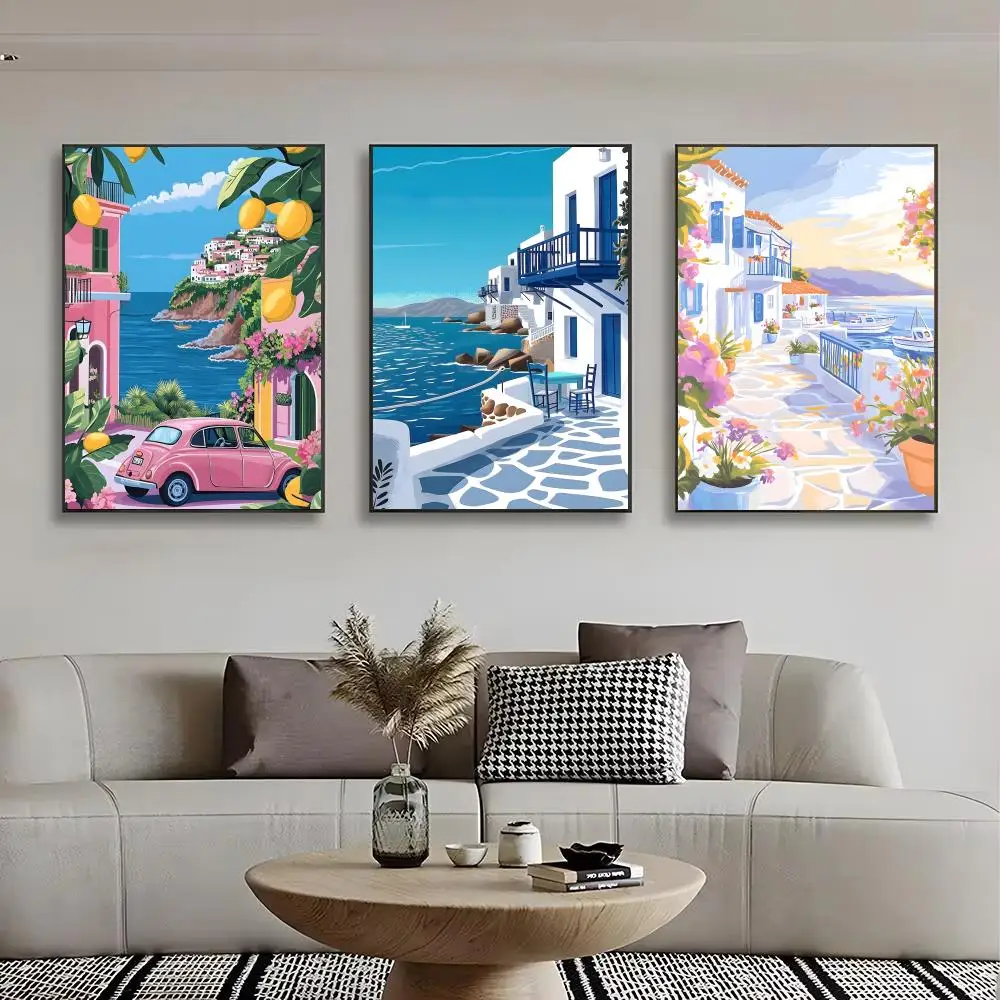 Hit Anime Vaporwave Mediterra Poster Wall art print art suitable for living room bedroom bar parlor home decor gift