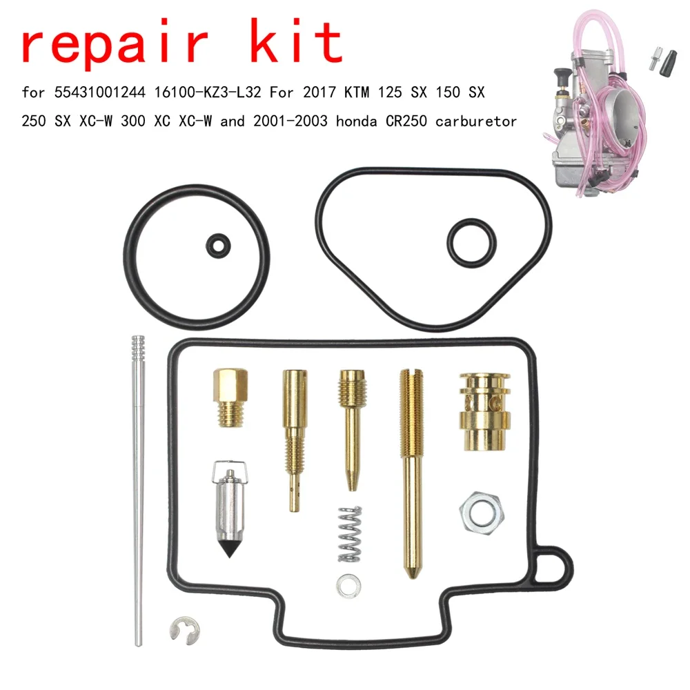 

carburetor repair ki for Mikuni TX TMX38 55431001244 16100-KZ3-L32 For 2017 KTM 125/150/250 SX XC-W 300 XC XC-W motorcycle carb