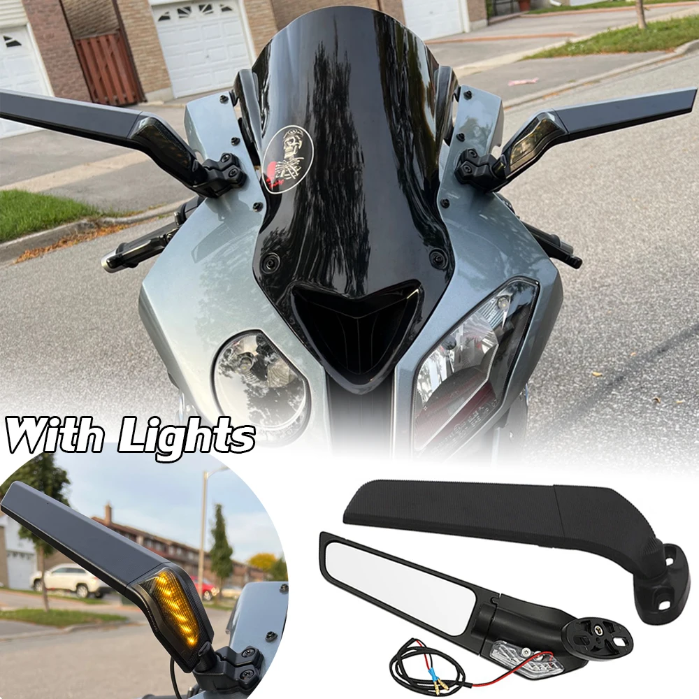 

Motorcycle Rearview Mirrors Wind Wing Adjustable Rotating Side Mirror For BMW S1000RR S1000 RR 2009 2010 2011 2012 2013 2014 New